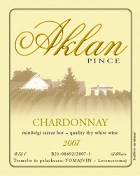 Aklan-Pince Chardonnay 2007